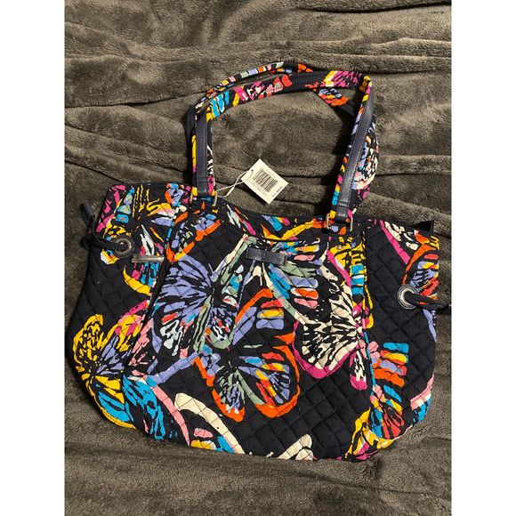 Vera Bradley Iconic Glenna in Butterfly Flutter NWT - Picture 1 of 5